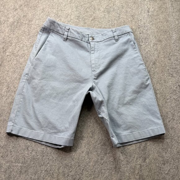 Lululemon Commission Shorts Men 30 Blue Stretch 9" Chino Bermuda Classic Fit - Picture 1 of 15